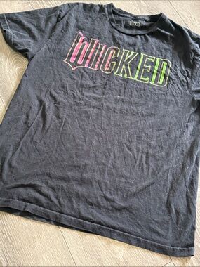 Wicked Logo Short Sleeve Tee - Black with Neon Gradient